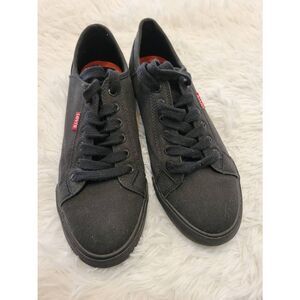 Levi's Sneaker Stan Buck Monochrome Sz 8.5 Women's Black Comfort Sneaker